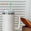 1/6ks sada silikonových brček pro sklenice o objemu 30/40 oz, opakovaně použitelná brčka s kryty, potravinářská snadno čistitelná náhradní silikonová brčka na cesty a venkovní použití