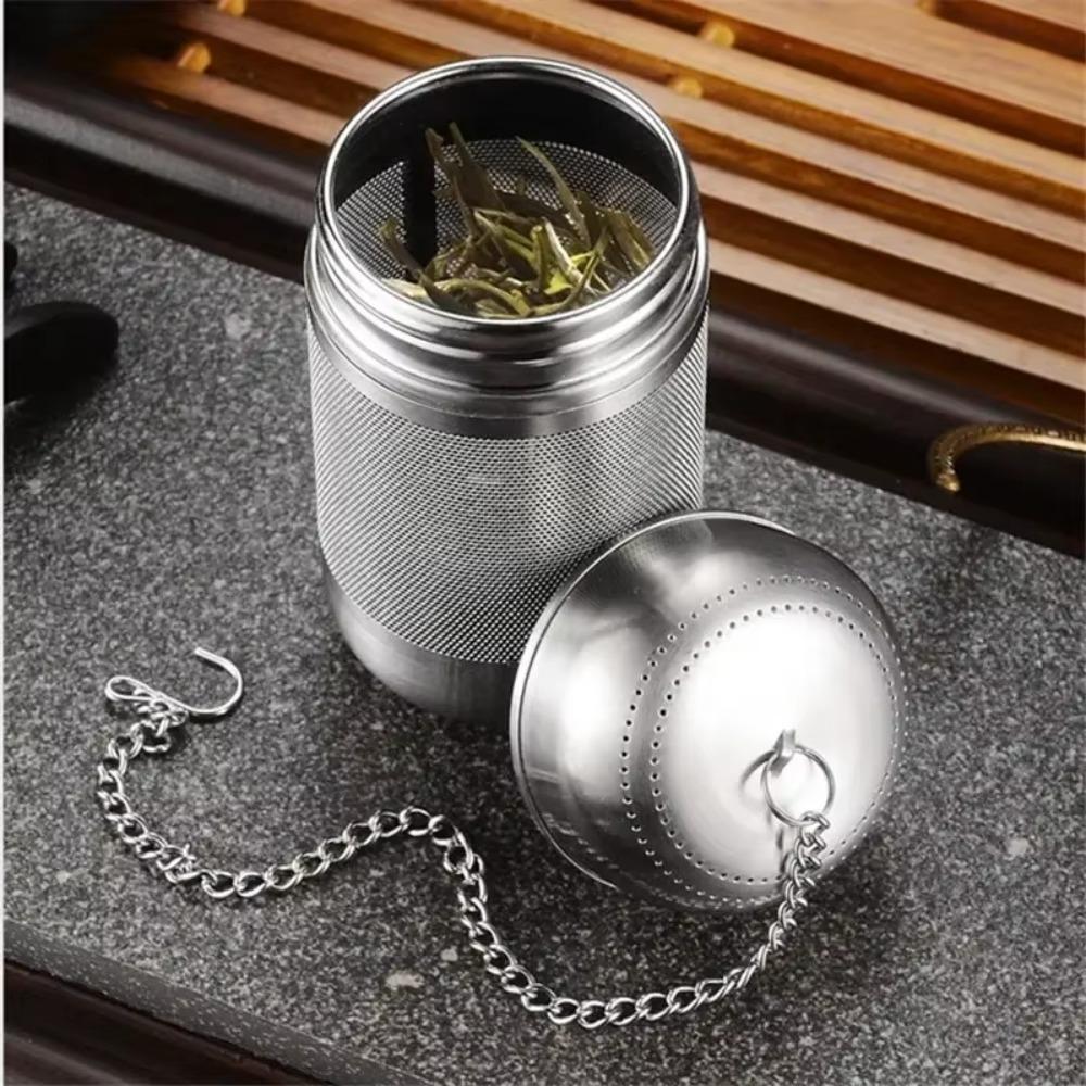 2Pcs Stainless Steel Tea Ball Infuser Loose-leaf Stew Seasoning Strainer Tea Strainers  Office