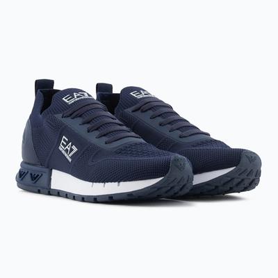 Baskets homme EA7 Emporio Armani Legacy Knit chaussures de sport lifestyle bleu marine (X8X171-XK373-T999)