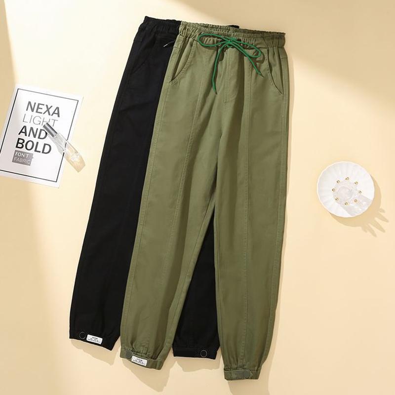 Joggers Cargo da Donna Taglie Forti Vita Elastica Pantaloni Affusolati Pantaloni Corti