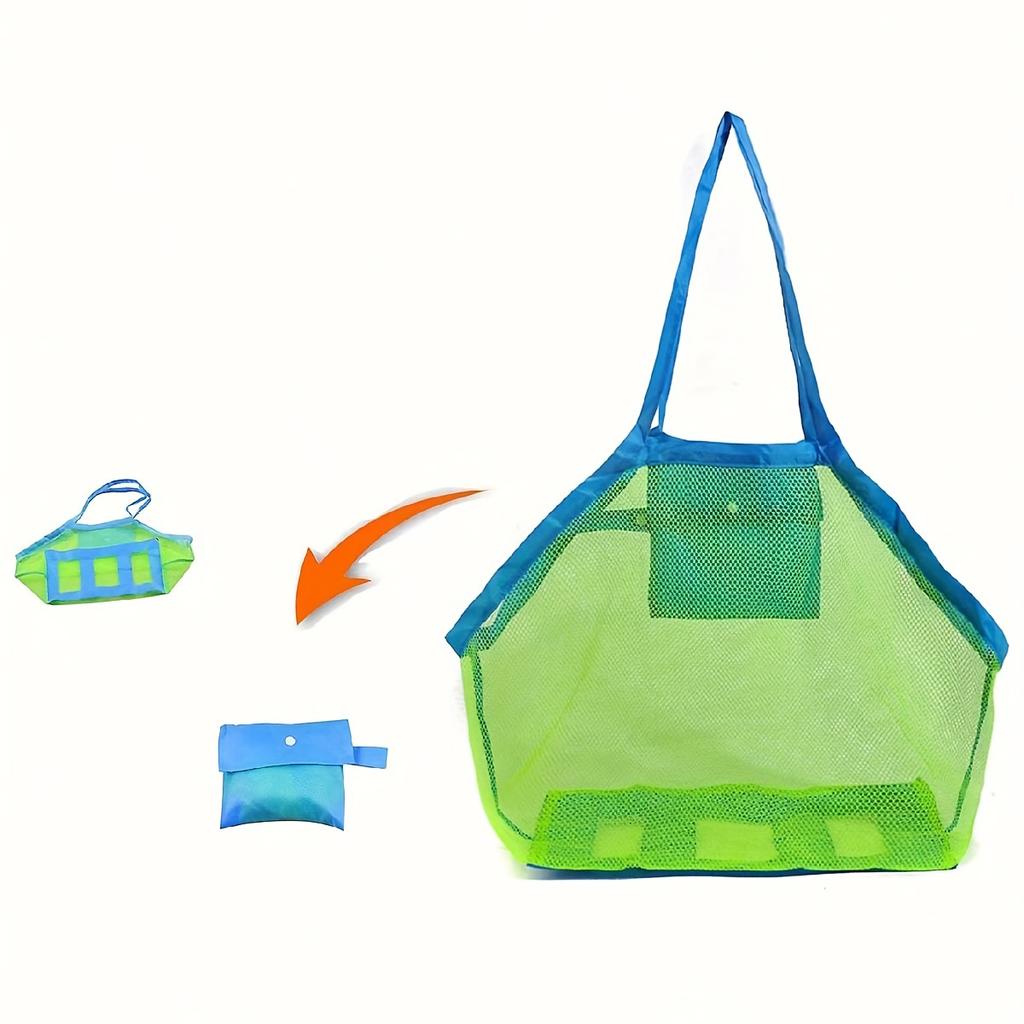 Children Sand Away Protable Mesh Bag Kids Bath Toys Storage Bags Swimming Large Beach Bag for Towels Women Cosmetic Makeup Bag