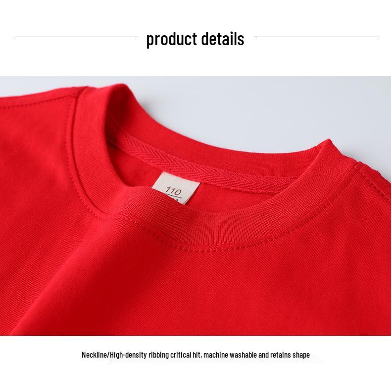 2025 New Kids' Solid Color Cotton Korean Style Loose Round Neck Sweat-Absorbent DIY Summer Short Sleeve T-Shirt