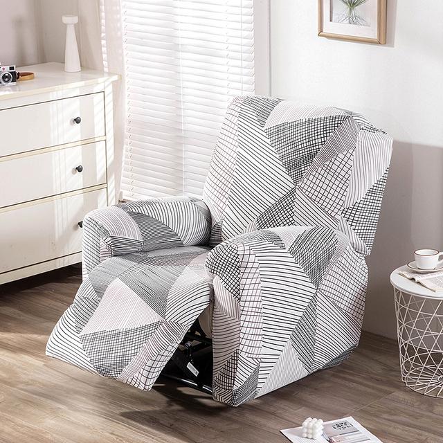 Stretch Relaxsessel Überwurf Rutschfest Weich Couch Sofa Bezug Lazyboy Waschbarer Möbelschutz Mit Elastischem Boden Für Kinder universal gray