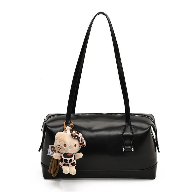 Chic Vintage Inspired Pillow Handbag For Women With Spacious Design And Soft Polyester Lining