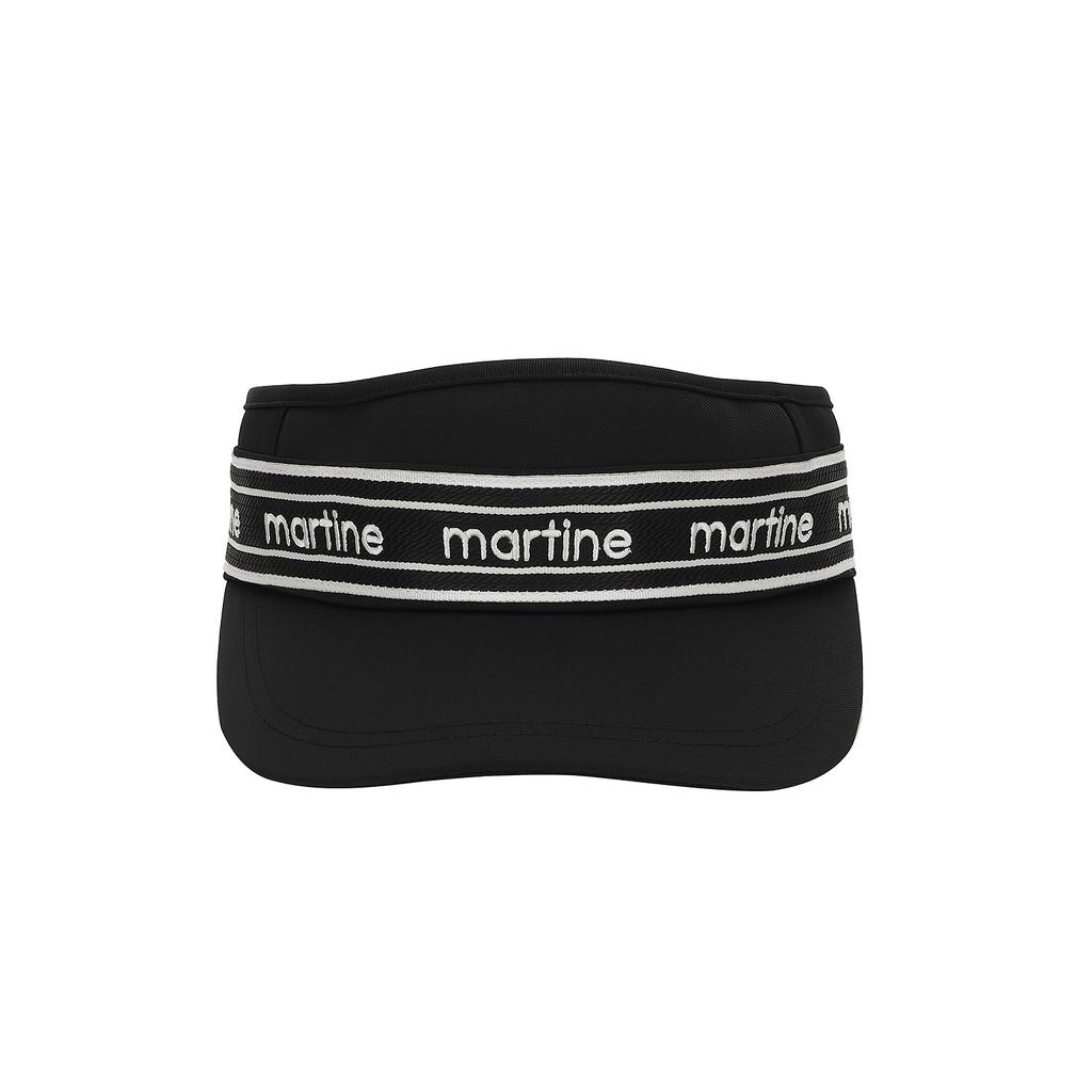 MARTINE GOLF Logo Tape Sunvisor_Black