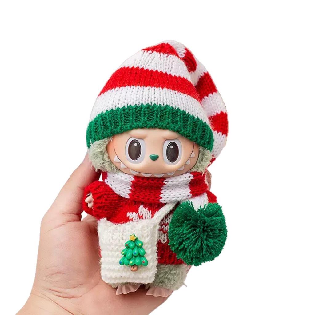 Labubu Christmas Sweater & Accessories Set for All Generations Keychain