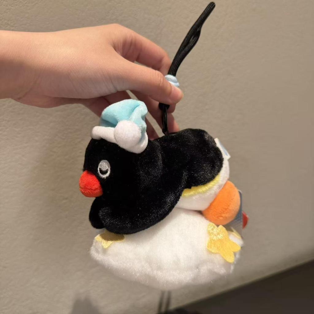 Genuine Penguin Family Bag Charm - Autumn/Winter Series Plush Toy Keychain