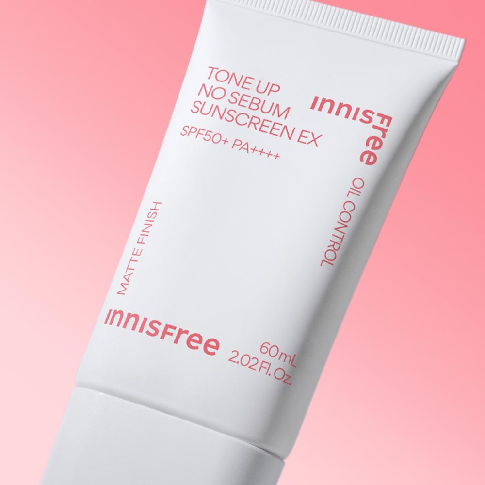 Innisfree Tone Up No Sebum Sunscreen EX 60ml (SPF50+/PA++++)