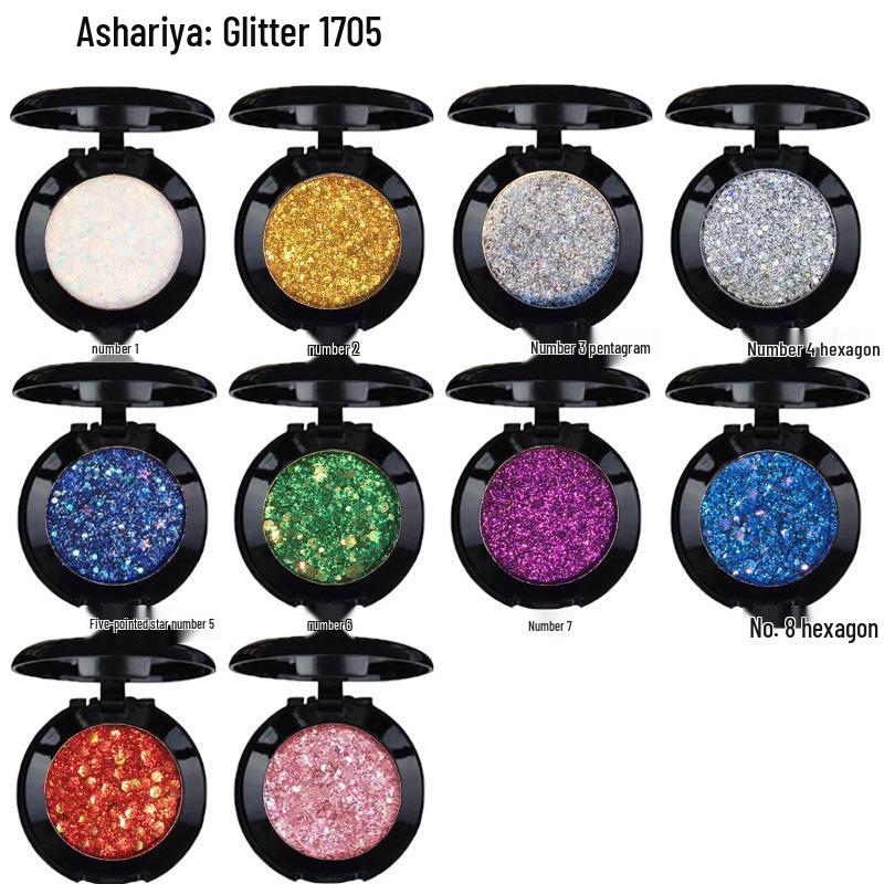 Asha Ruiya Gold Glitter Eyeshadow for Children's Stage Makeup