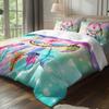 3pcs Watercolor Butterfly Dreamcatcher Bedding Duvet Cover Set Bohemian Dreamcatcher Bedding Quilt Set Girlish Themed