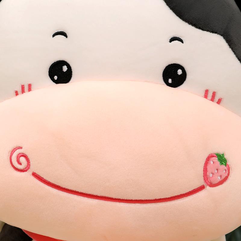 Fruit Cow Plush Backpack Toy Pillow - Stuffed Animal Ragdoll Gift for Girls' Birthdays
