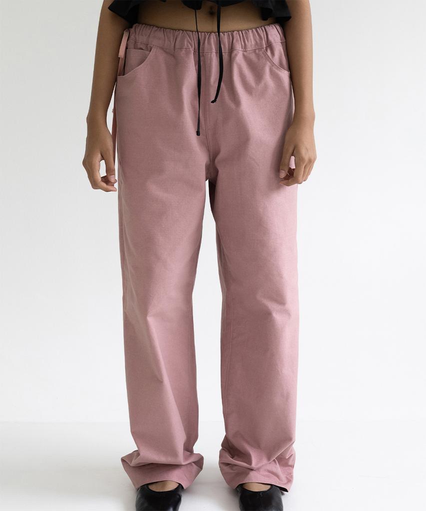 Yansisi Cotton Classic Tie Pants - Indie Pink