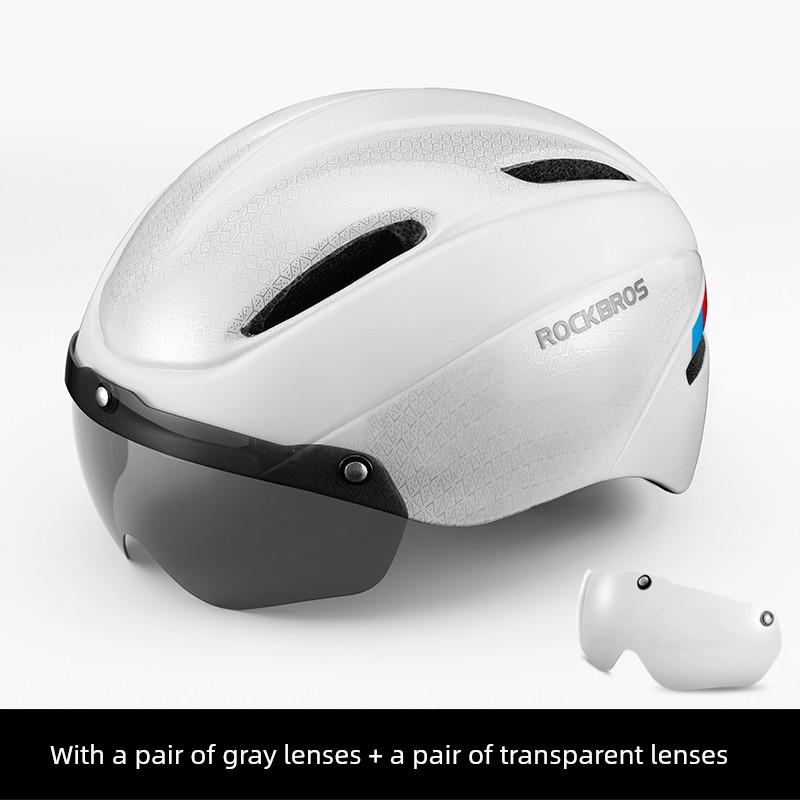 Rockbros Cycling Helmet Restraint Goggles Mountain Bike Helmet Helmet Integrated Molding Men's and Women's Equipment