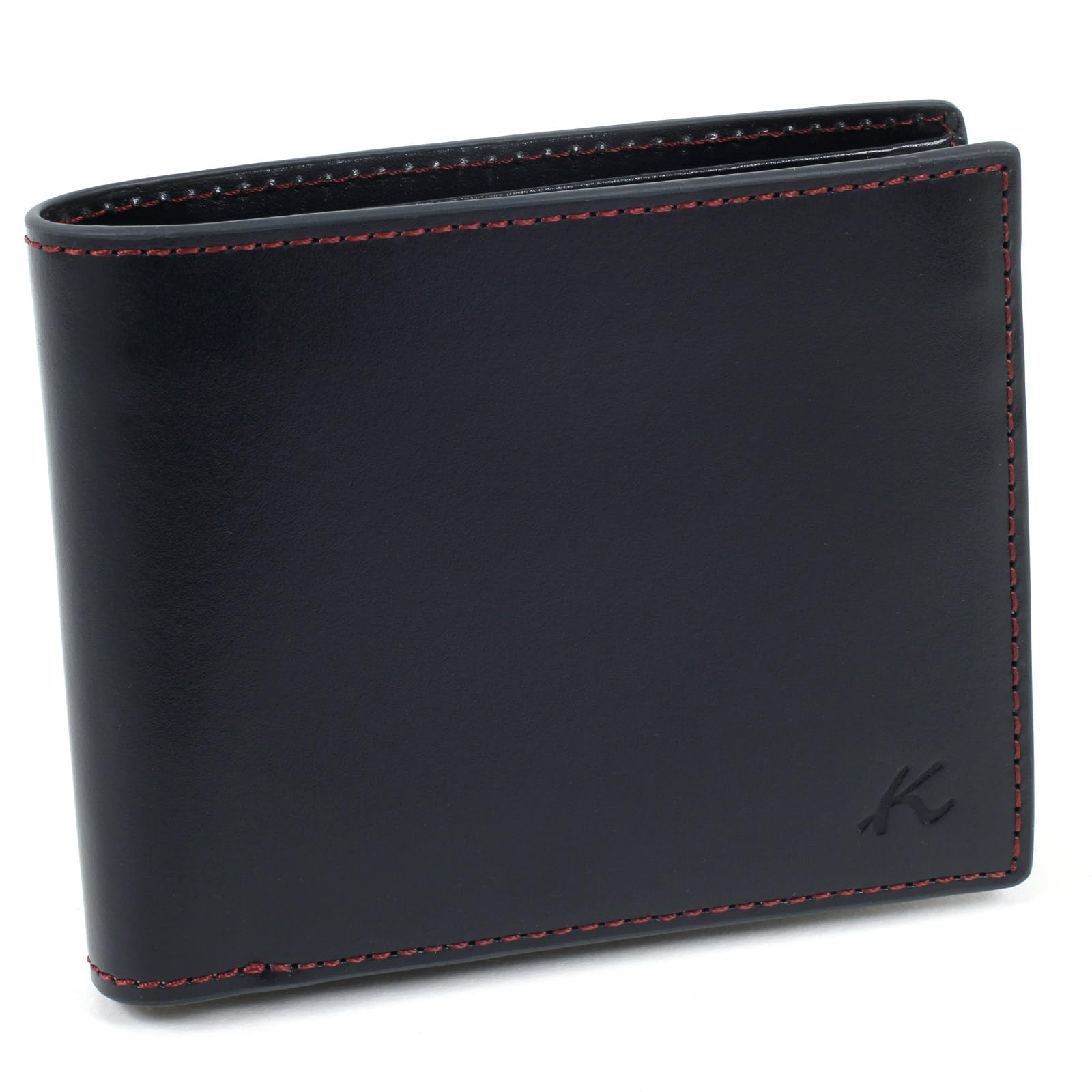 

Tanned Leather Bifold Wallet ZH0480 Dark Stitch 10711 [Kitamura] Blue/Wine [Navy]