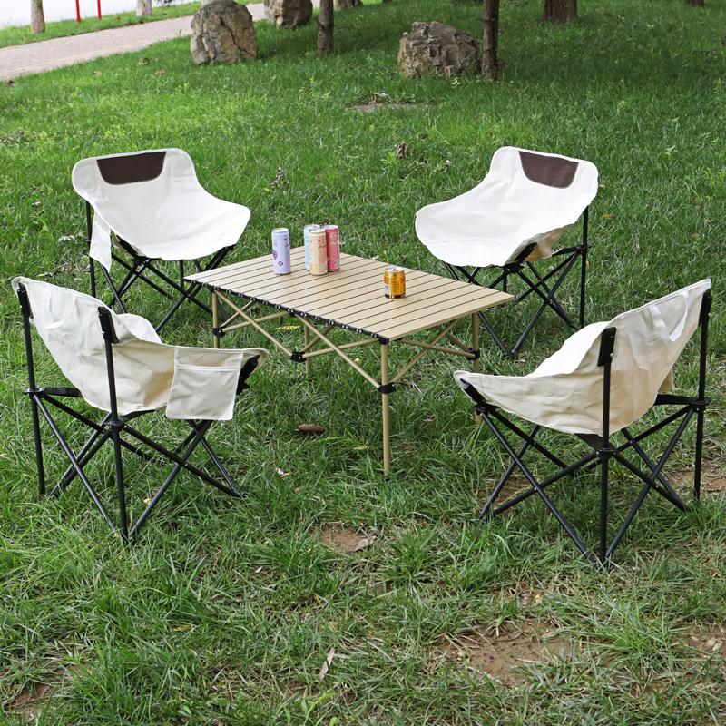 Custom Portable Outdoor Folding Table and Chair Set for Camping and Picnics