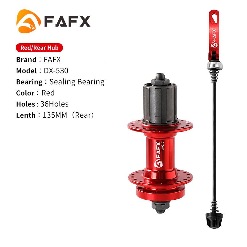 FAFX MTB Bike 32/36 Holes Sealing Bearing Hubs Compatible 7/8/9/10/11 Speed Cassette Cogs Disc Brake Alloy Hub Bicycle Parts