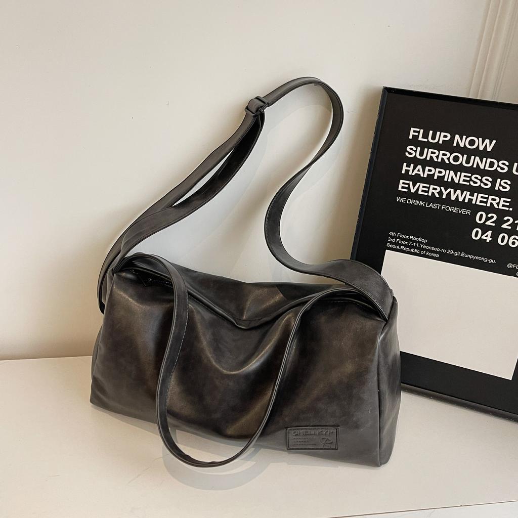 Soft-faced underarm large bag women's new high-end textured shoulder bag large-capacity messenger bag