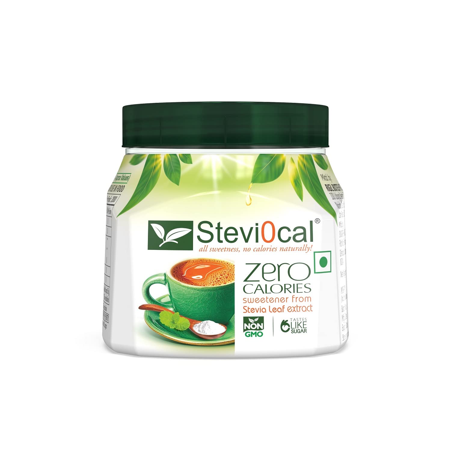 

Stevi0cal Sugar Free Zero Calorie Stevia Sweetener Powder Jar For Diet and Health Management - 200 gm - Pack of One (1 x 200gm)