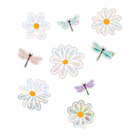 Static Glass Sticker Sun Protection UV Blocking Privacy Film with Colorful Rainbow Light Effect Glue-Free Electrostatic Reusable Window Cover
