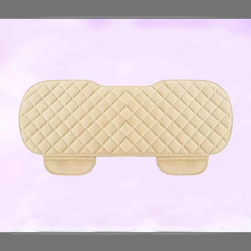 Universal anti slip warm winter SUV car seat cover front rear seat cushion linen seat cushion breathable protective cushion auto