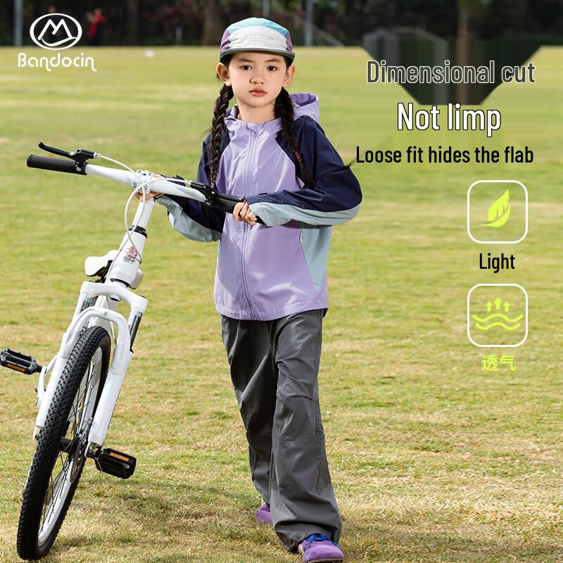 Ban Du Xian Girls' Waterproof Softshell Autumn Outdoor Jacket