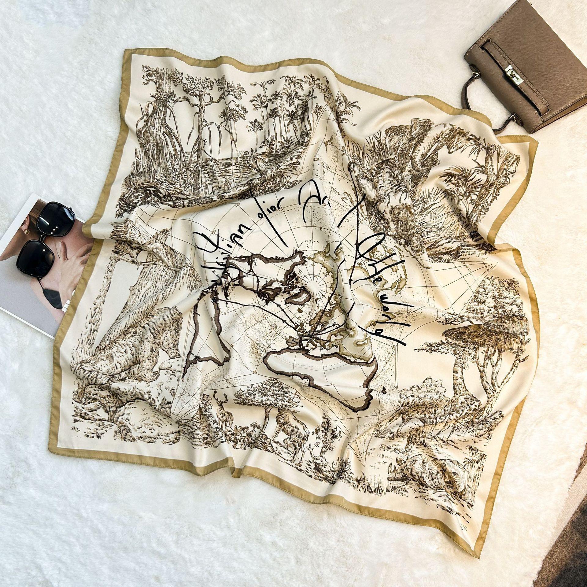 

90*90cm Large Square Scarf One Size