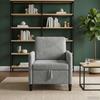 Storage Sofa in Light Grey 72 x 78 x 87 cm Polyester