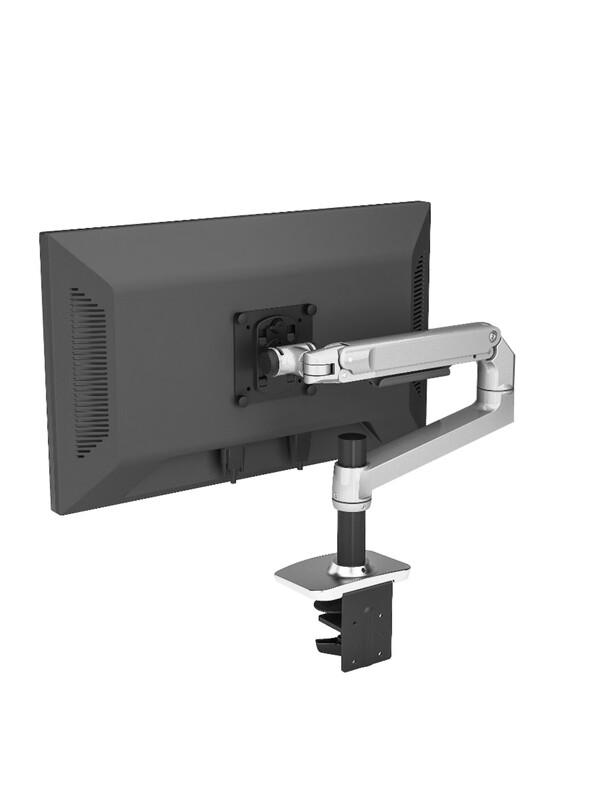 Universal Single Monitor Desk Mount with Wireless Charging