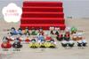 Glass Square Adorable Glass Hina Doll Display Set 5-Tier (Small)