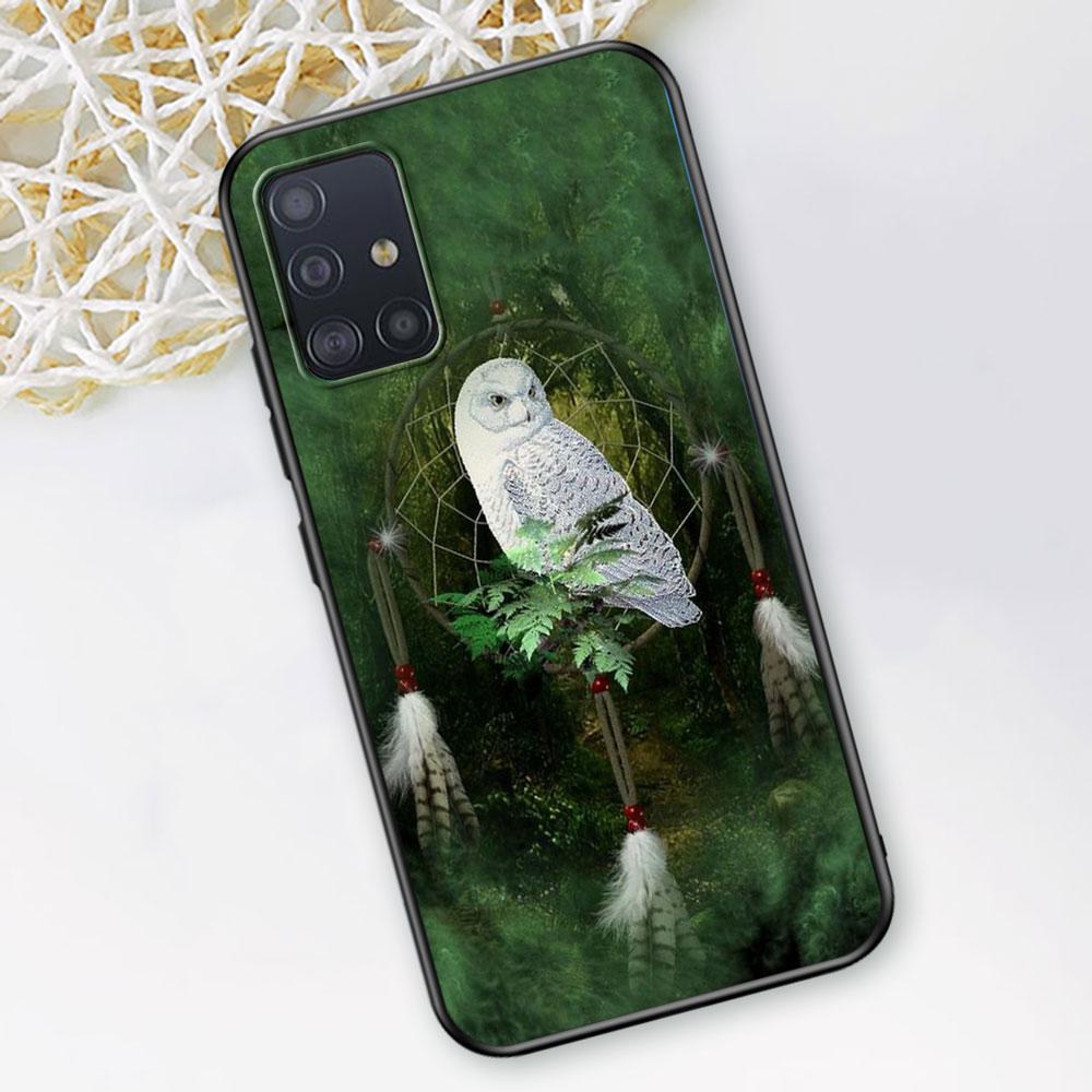 Owl Catcher Case for Samsung Galaxy A53 5G A12 A13 A52 A02s A22 A51 A54 A11 A13 A32 A52s A72 A01 A03s Silicone Phone Cover