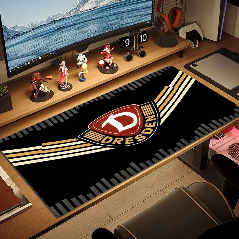 Dynamo Dresden Large Size Mouse Pad Large Gaming Table Cushion Non-slip Laptop Tablet Big Mousepad XXL Mat Mini PC Playmat With Lock edge