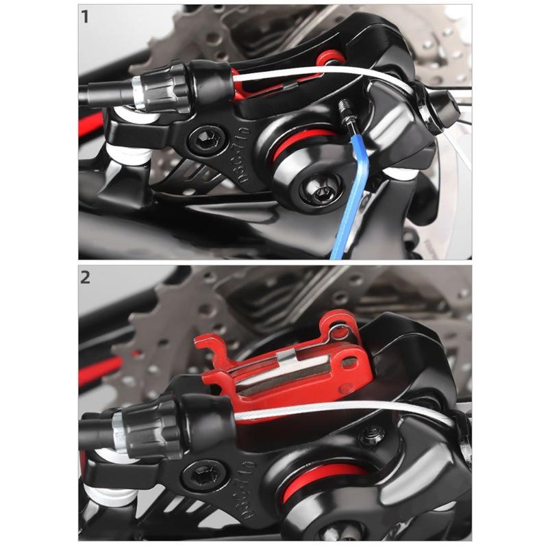 Bicycles Front and Rear Disc Brake Caliper Bilateral Caliper Disc Brake Cable Brake Mountain Bike Mechanical Disc Brake
