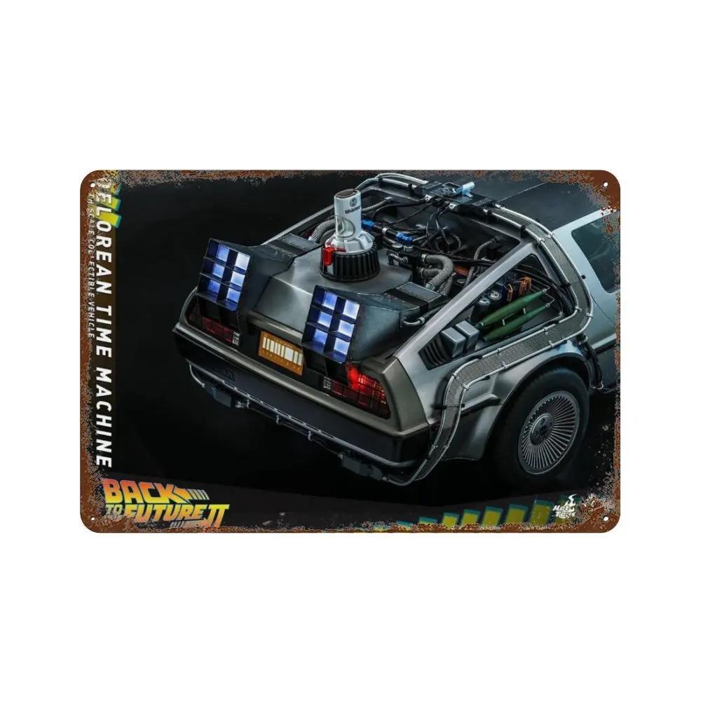 Zurück in die Zukunft Alte Filme Retro Metallschilder Posterwände Bars Clubs Männerhöhlen Garagen Cafés Kunst Wanddekorationen