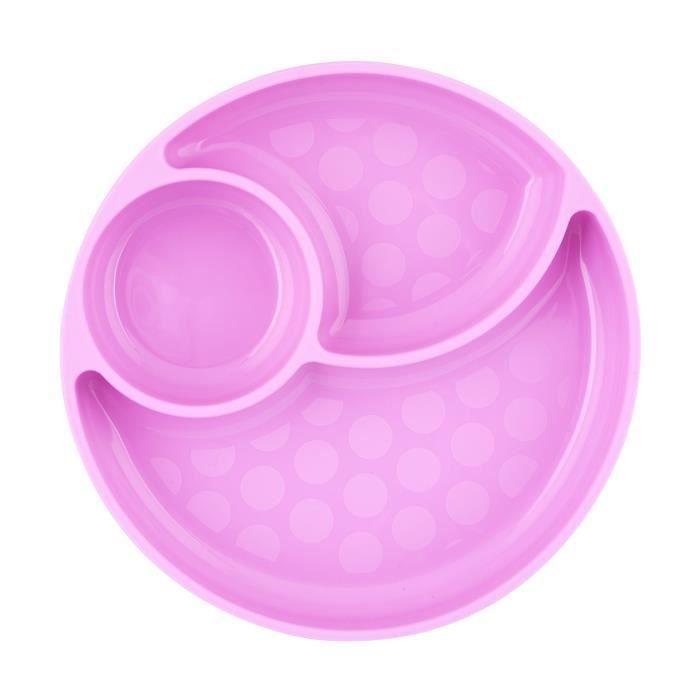 Chicco Take Eat Easy Plat à Compartiments avec Ventouse +12m Rose