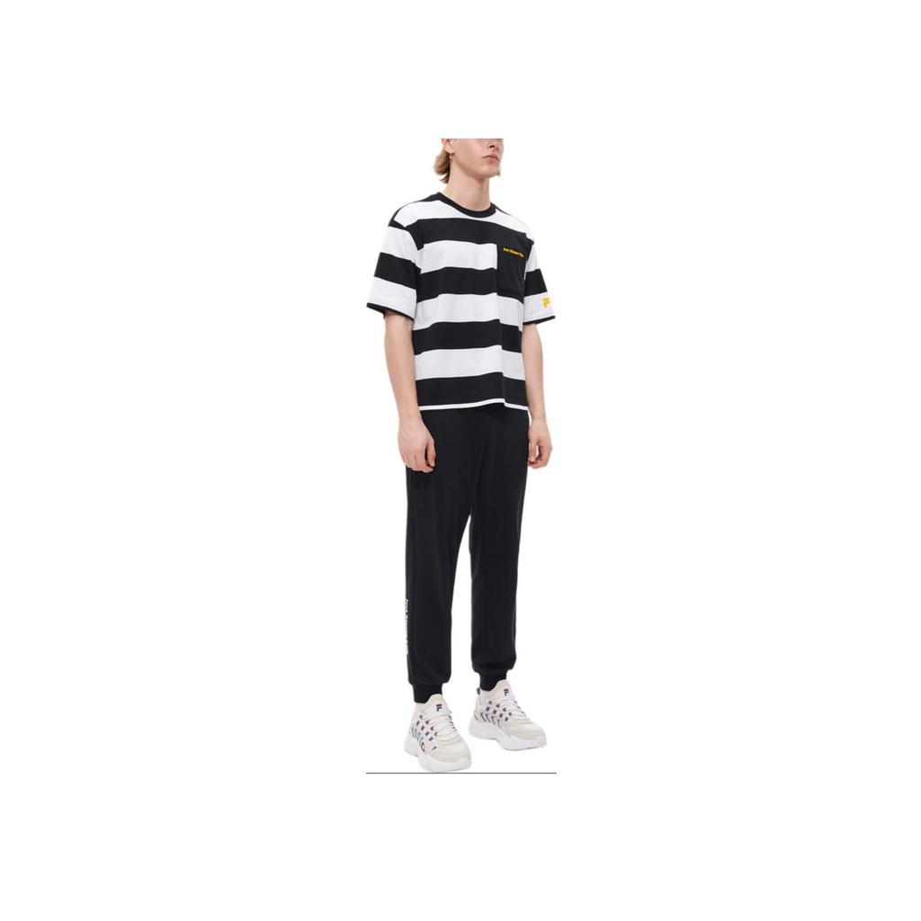 Fila Fusion Fashion Casual Knitted Long Pants Men Bottoms Black T11M333602FBK