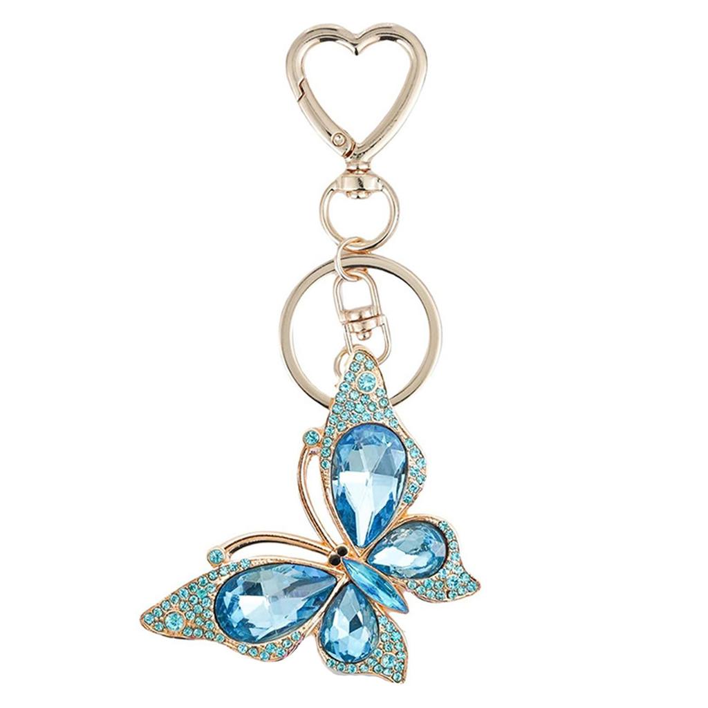 Elegant Butterfly Pendant Key Holder Small Bag Ornament Fashionable Bag Charm Unique Butterfly Accessory for Daily