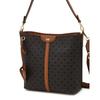 Daks Brown Dd Logo Leather Shoulder Bag Dcba6f861w3