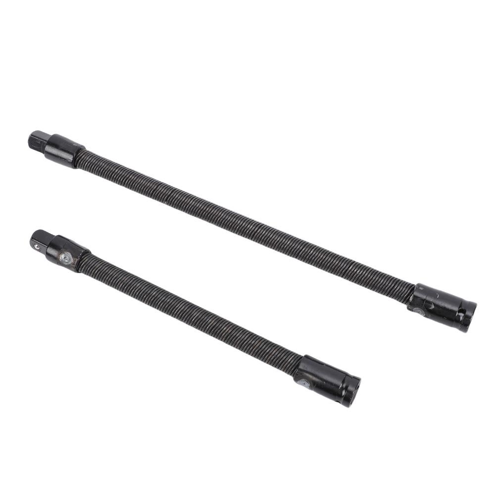 2 pièces Barre d'extension pour douille flexible entraînement 1/2 pouce Acier allié S2 250 mm 350 mm Extension de douille flexible Acier à ressort