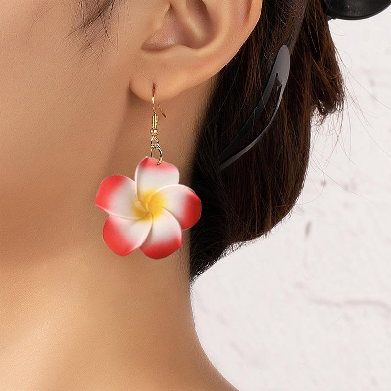 Yes, egg flower earrings, earrings, optional colors, small, fresh, vacation travel, daily commuting, versatile