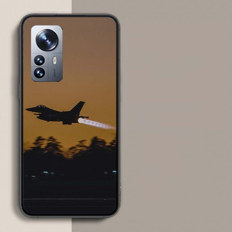 Black Sky Jet Fighter Phone Case For Xiaomi Mi 13 12T Poco F7 Pro 14 Ultra 15 Pro 12X 12 9 8 Lite 5G 11T 11i 10 10T Pro Capa