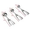 Stainless Steel Ice Cream Scoop with Trigger, 4,5,6cm, Cookie Scoop Spoon, Cooking Tools, Ice Cream Decorating Tool