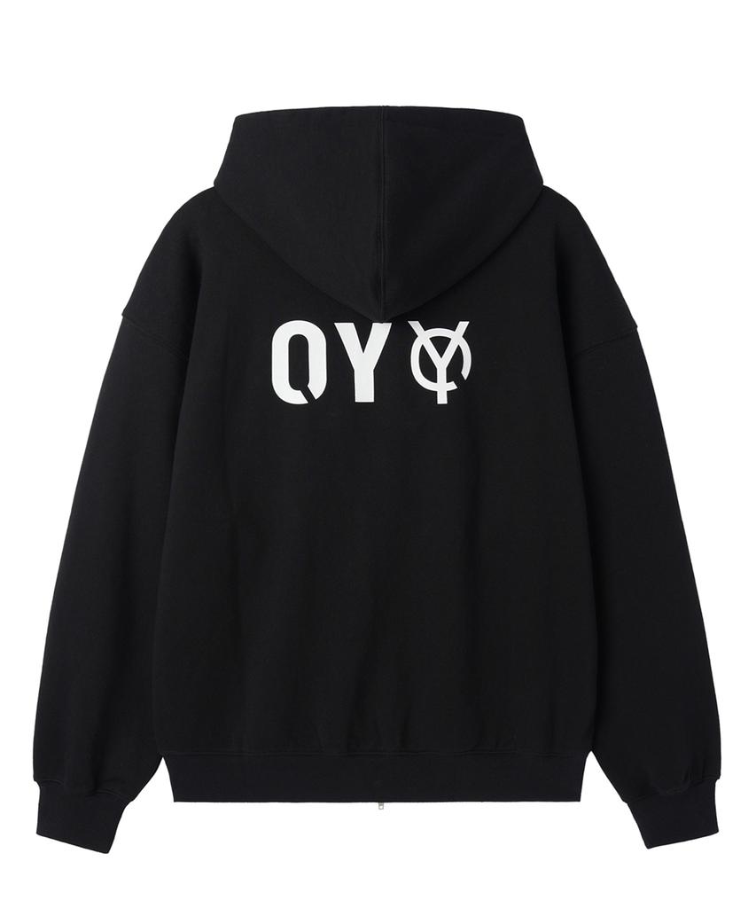 Openyard(Oy) Metal Logo Hoodie Zip Up - Black