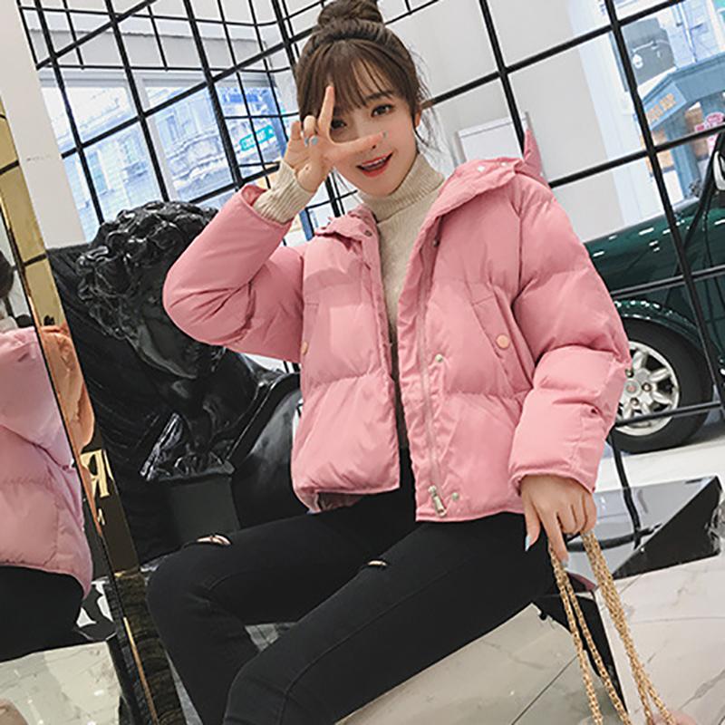 IELGY Neue Winter Daunen Kurz Kurz Brot Jacke Koreanische Version von Dicke Kleine Baumwolljacke Locker Gepolsterte Jacke