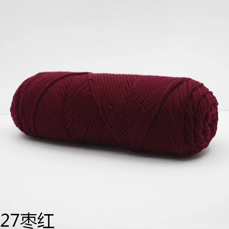 100g/Klubko Bavlněná Vlna Ručně Pletený Šátek Rukavice Čepice Silná Příze Vícebarevná Ozdoba Přírodní Materiál Měkký Materiál