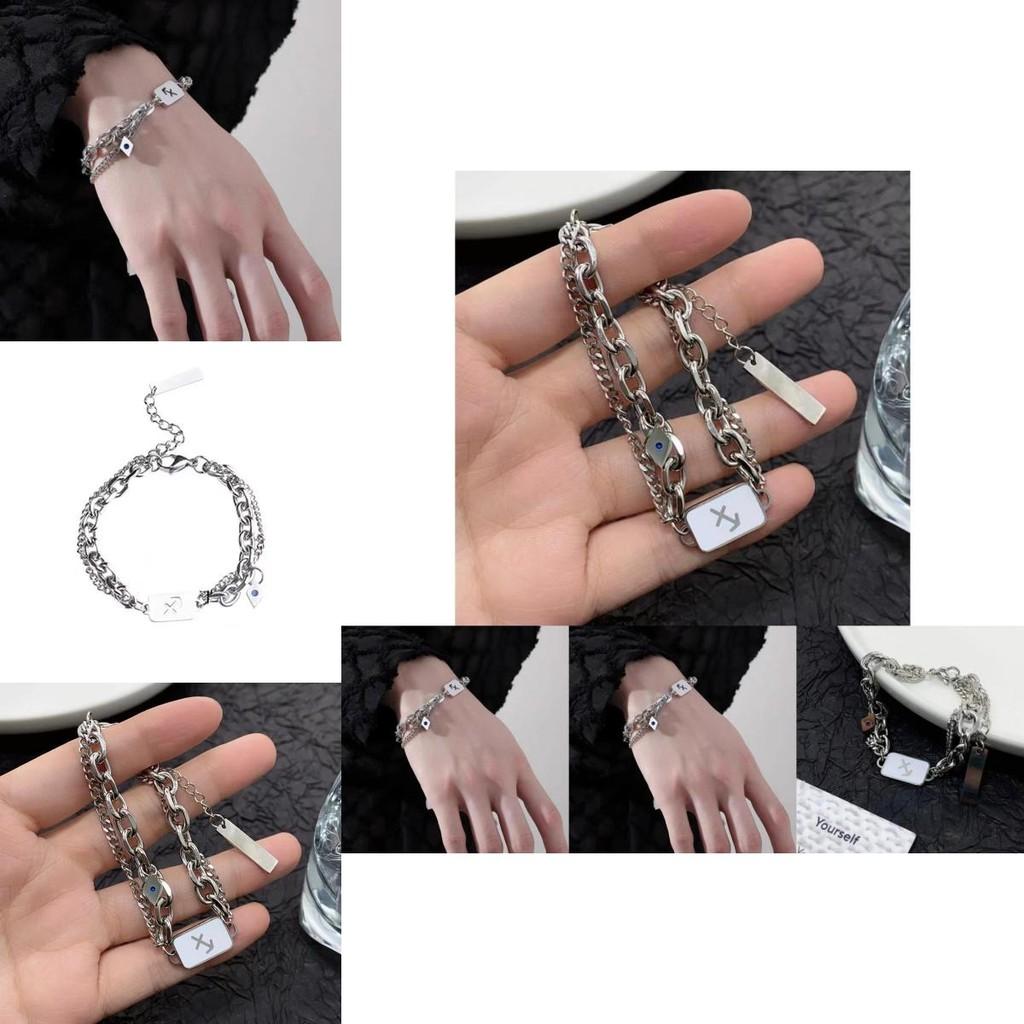 Contemporary Titanium Steel Bracelet For Men And Women Hip Hop Style Personalized Jewelry