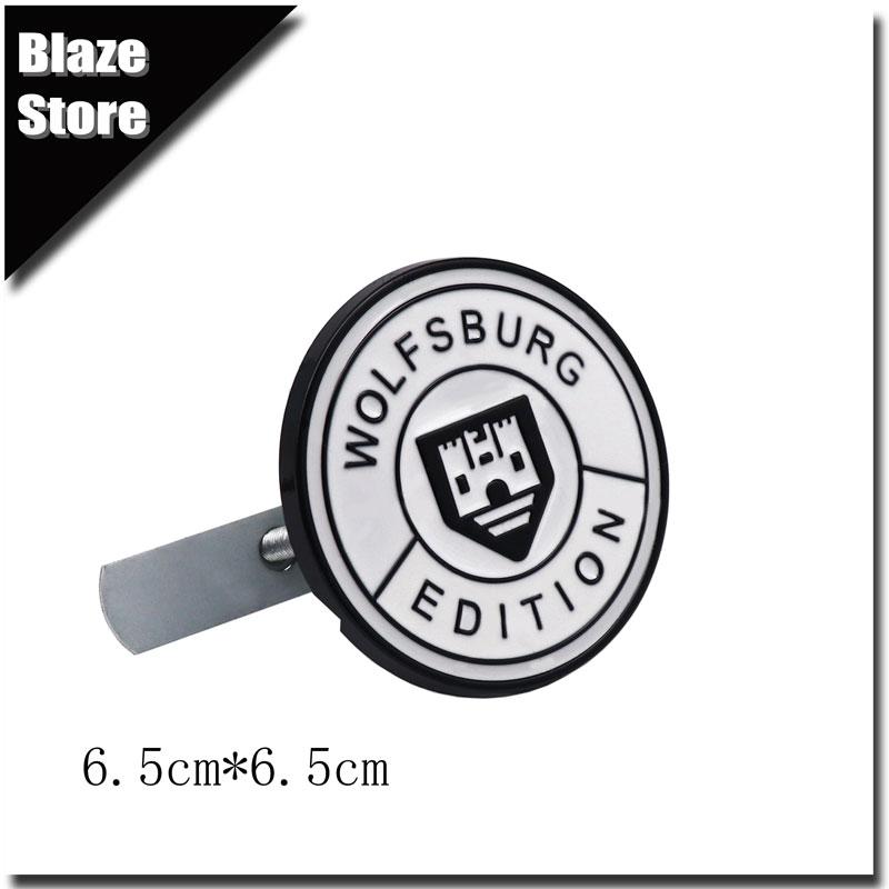 3D Metall Auto Karosserie Kühlergrill Plakette WOLFSBURG EDITION Emblem Auto Aufkleber Für Polo Golf Santana Passat Käfer Touareg