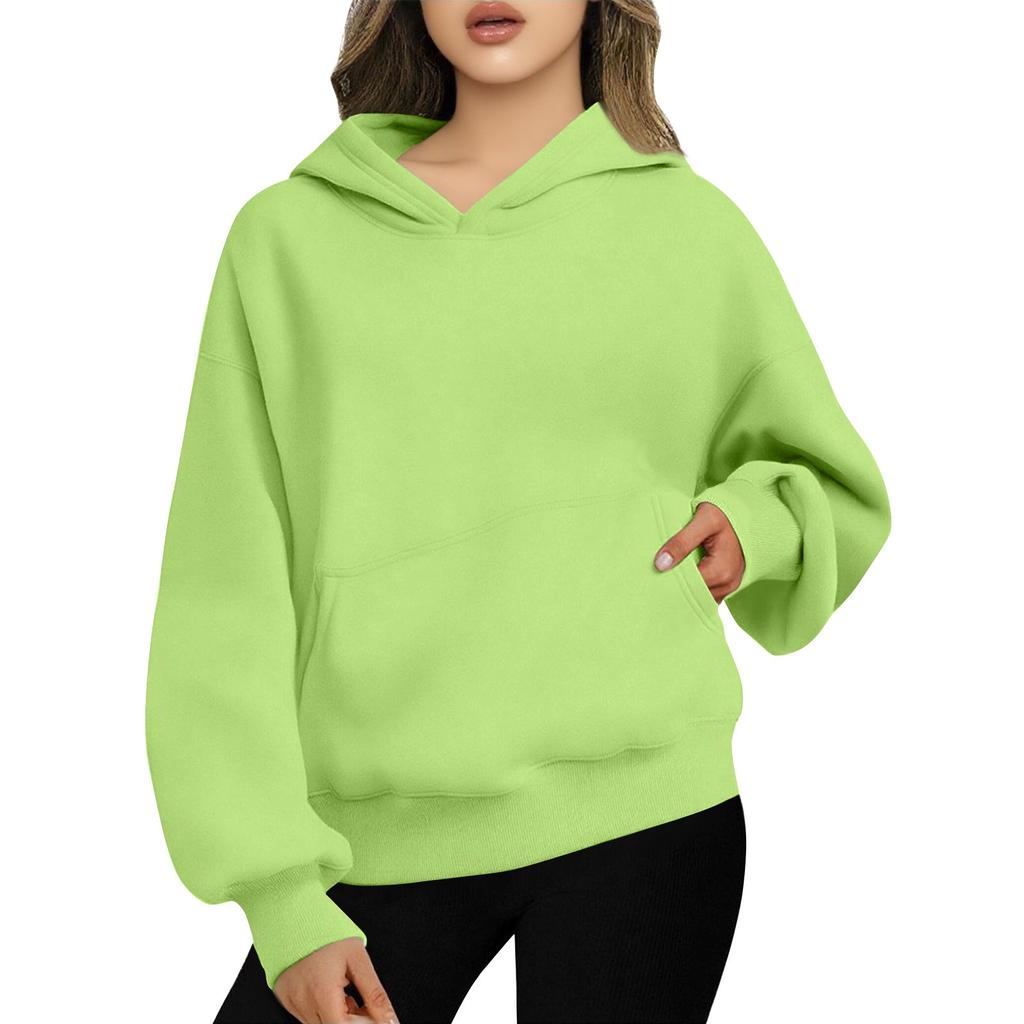 Women's Oversized Hoodies Fleece Sweatshirts Fashion  Pullovers Winter Clothing