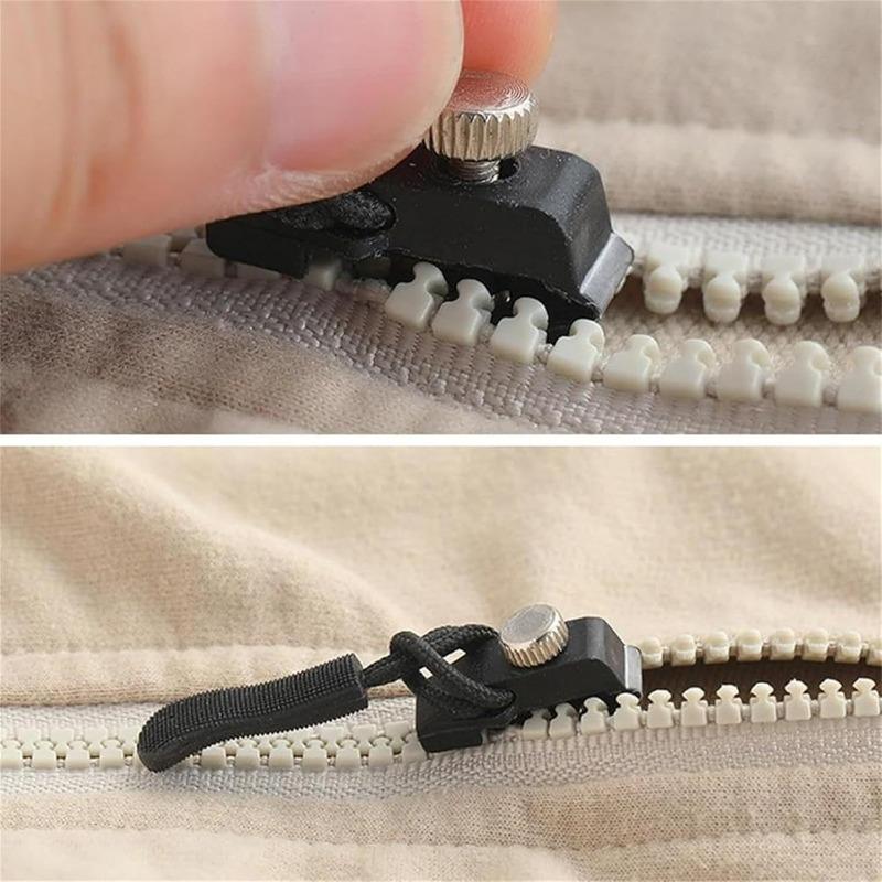 Universal Zipper Repair Kit Quick Instant Detachable Zipper Head Replacement Zipper Slider Pull for Jacket Bags Coat Free Sewing