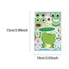 8-Sheet Frog Cartoon Sticker Set: Fun, Simple Collage for Phone Cases, Notebooks, and Journals