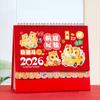 Chinese Style 2026 Desk Calendar Coil Binding Monthly Planner Schedule Planner  Desktop Decoration